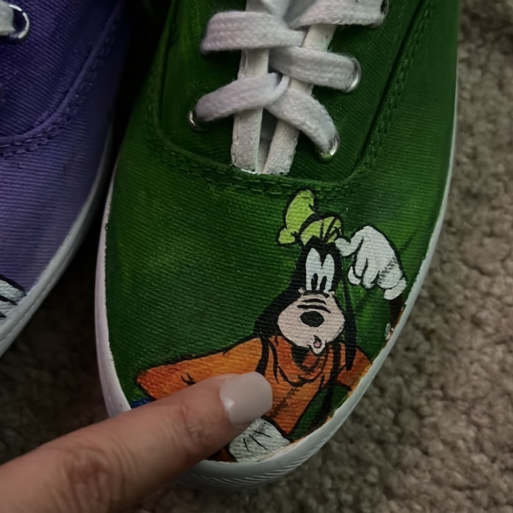 Ked’s- Hand Painted Goofy Shoes size 5.5 - Picture 5 of 10